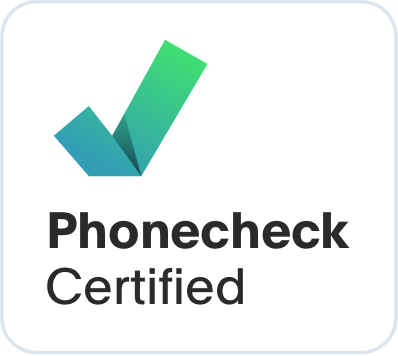 PhoneCheck Certified badge