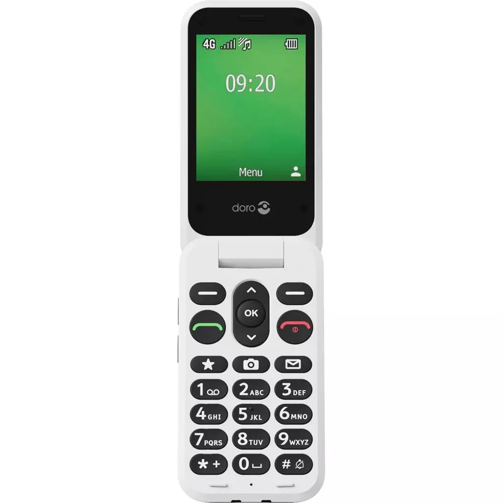 Doro Leva E22 7.11 Cm (2.8") 127.8 G Red. White Feature Phone