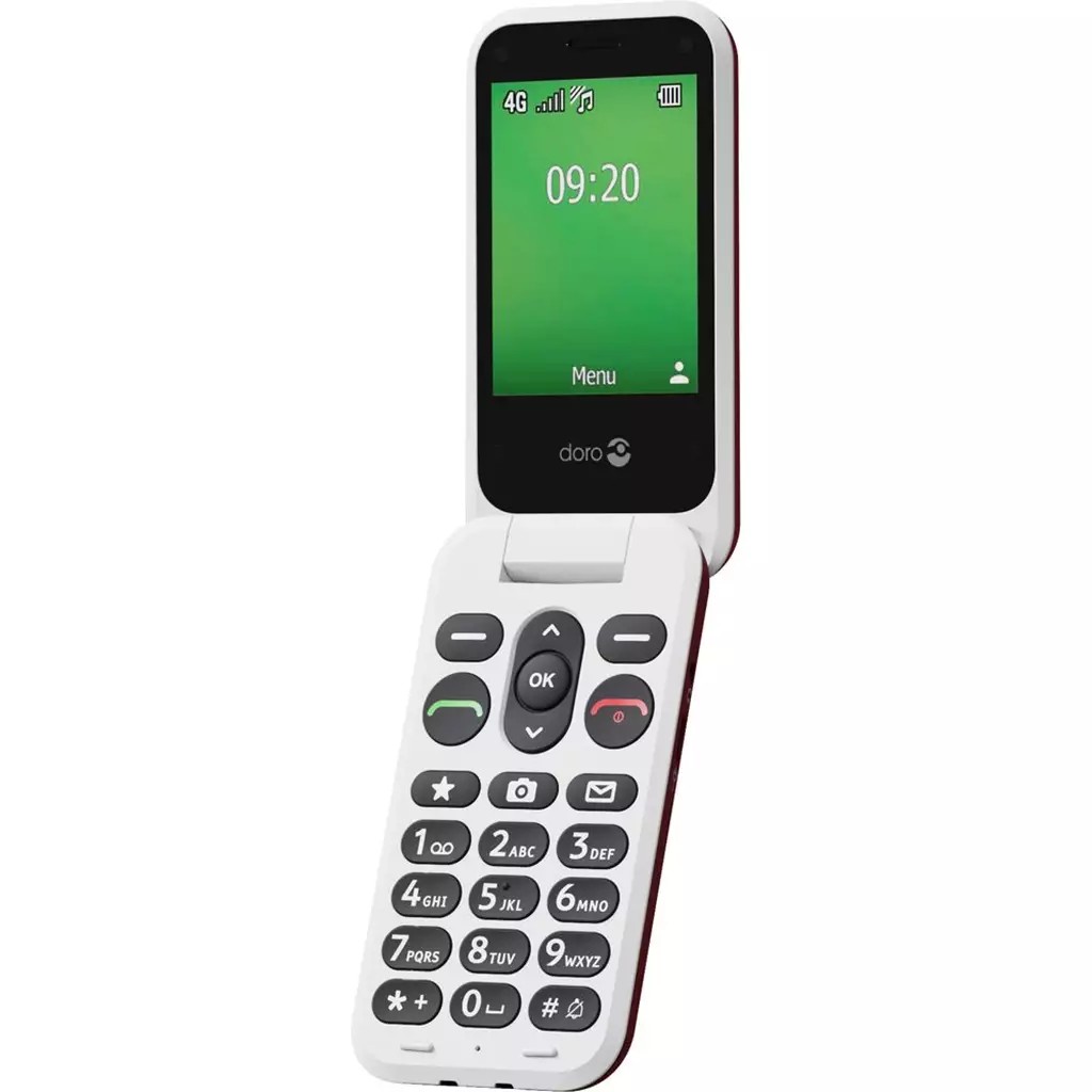 Doro Leva E22 7.11 Cm (2.8") 127.8 G Red. White Feature Phone