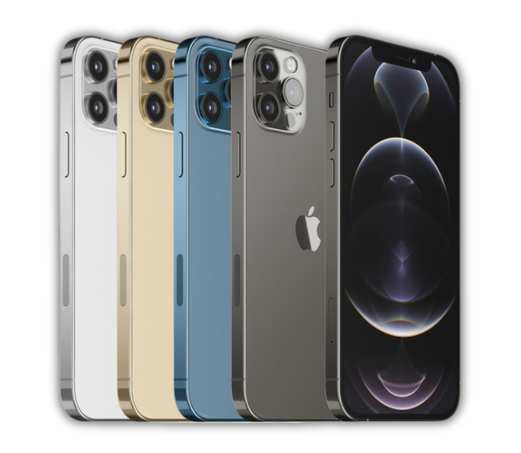 [128-AVE-OUI-EC-BLE] Apple iPhone 12 Pro Max (R) (128Go, Avec, Oui, État correct, Bleu)