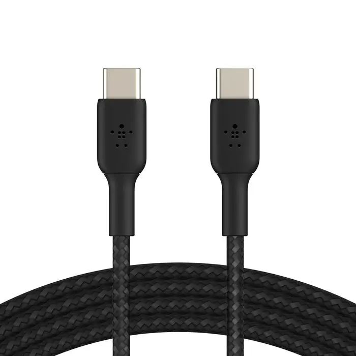 [CAB004BT1MBK] CABLE BELKIN Tressé USB-C vers USB-C 1m (Noir)
