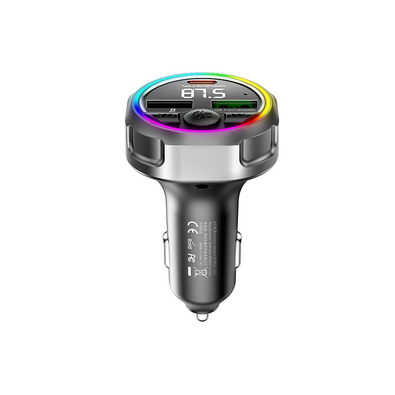 [CC02] Remax Chargeur Voiture FM Bluetooth 48W RGB CC02