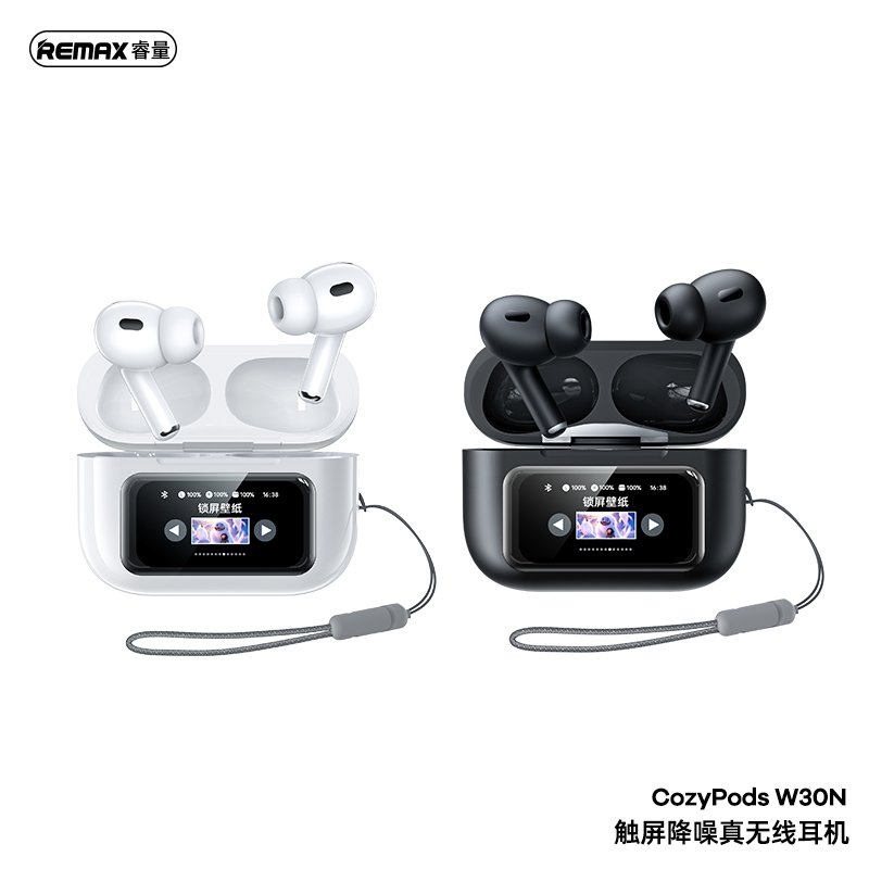 [W30N-WHT] Remax CozyPods Écouteurs ANC W30N (White)