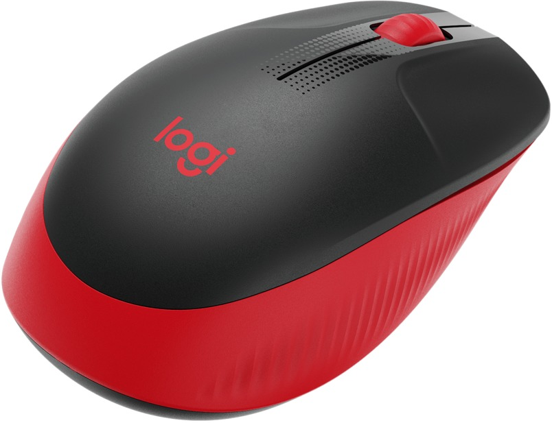 Souris sans fil Logitech M190 - Noir/Rouge