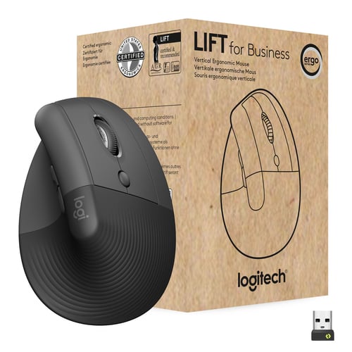 Souris ergonomique Logitech Lift for Business - Graphite