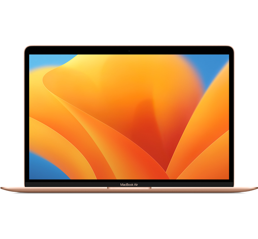 [MBA13-M1-2020-256-OR-B] Apple MacBook Air 13" M1 (2020) - 8 Go / 256 Go SSD - Or - Bon état reconditionné