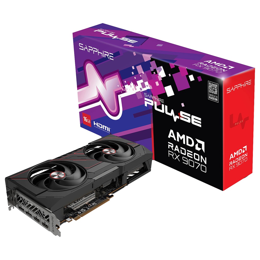 Carte graphique Sapphire PULSE Radeon RX 9070 16G
