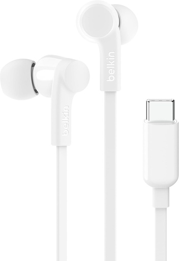 BELKIN Ecouteurs Filaires USB-C avec Micro (Blanc)